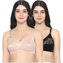 wacoal Women’s Audrey| Non Padded | Non Wired |Full Cup|Plus Size| Pack of 2 | Full Support Bra-picture-39
