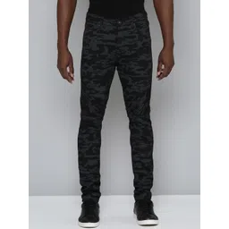 WAIMEA Men Black Hollywood Skinny Fit Mildly Distressed Stretchable Jeans-picture-41