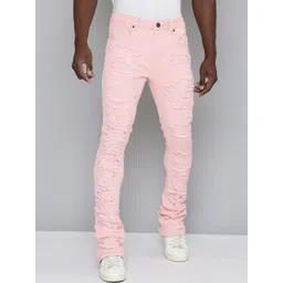 WAIMEA Men Hollywood Bootcut Highly Distressed Stretchable Jeans-picture-42