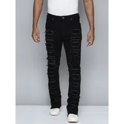 WAIMEA Men Hollywood Bootcut Mid-Rise Highly Distressed Stretchable Jeans-picture-32