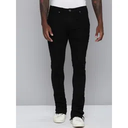 WAIMEA Men Hollywood Fit Mid-Rise Highly Distressed Stretchable Bootcut Jeans-picture-16