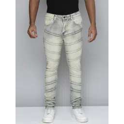 WAIMEA Men Hollywood Skinny Fit Heavy Fade Stretchable Jeans-picture-37