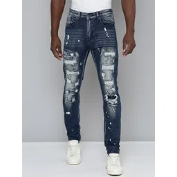 WAIMEA Men Hollywood Skinny Fit Highly Distressed Heavy Fade Stretchable Jeans-picture-21