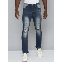 WAIMEA Men Hollywood Skinny Fit Mildly Distressed Heavy Fade Stretchable Jeans-picture-26