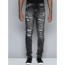 WAIMEA Men Mid Rise Hollywood Skinny Fit Highly Distressed Heavy Fade Stretchable Jeans-picture-21