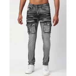 WAIMEA Men Skinny Fit Heavy Fade Stretchable Jeans-picture-17