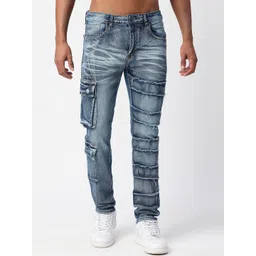 WAIMEA Men Skinny Fit Highly Distressed Heavy Fade Stretchable Jeans-picture-36