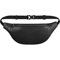 Waist Bags for Men Women- Premium Stitching, Branded Zippers, Waterproof Pocket, RFID Safe- Large Fanny Pack for Hiking Travel, Money Belt (Polyester, Black)-picture-20