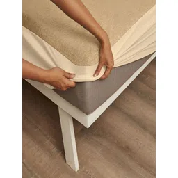 wakefit Beige Terry Breathable Mattress Protector-picture-26