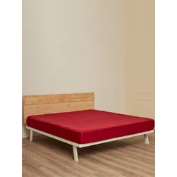 wakefit Maroon 200 GSM Water Proof Cotton Mattress Protector-picture-35