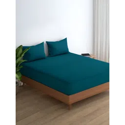 wakefit Teal Cotton Breathable Mattress Protector-picture-41