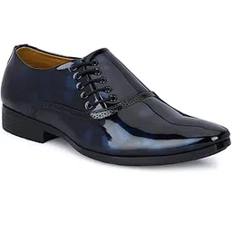 wakins Men's Formal Classic Derby Lace-Up Formal Shoes for Office, Party,Wedding | Dress Shoes | Extra Cushioning Insole | Lightweight & Comfortable Stylish Shoes-picture-31