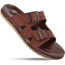 walkaroo Men's Fashion Sandal with Arch Support, Cushion Insole and Dual Buckle Straps for Casual Footwear - WGP53205-picture-36