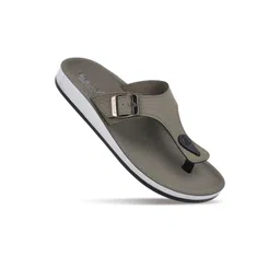 Walkaroo Women Olive Buckle Synthetic One Toe Flats-picture-30