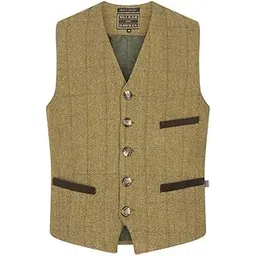 walker and hawkes Men's Derby Tweed Alcott Waistcoat-picture-52