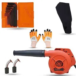 Walkers 800W Plastic Red Electric Air Blower with Carbon Brushes, Gloves &a; 9 Pcs Allen Key, WKCB303 image 1