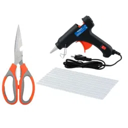 Walkers WKCB160M1 20W Black Mini Hot Glue Gun, 15 Pcs Glue Stick &a; Scissor Combo, WKCB160-picture-16