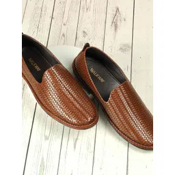 WALKWAY by Metro Men Woven Design Mojaris with Slip-on Closure-picture-36