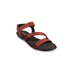 WALKWAY by Metro Women Brown Open Toe Flats-picture-38