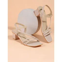 WALKWAY by Metro Women Solid Open Toe Block Heels-picture-25