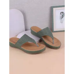 WALKWAY by Metro Women Textured Open Toe Flats with Laser Cuts-picture-34