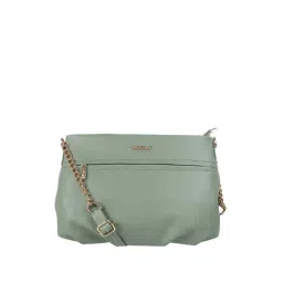 Walkway Green Synthetic Solid Sling Handbag-picture-34