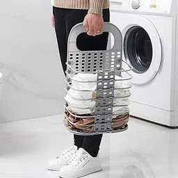 “Wall Hanging Laundry Basket | Foldable Clothes Storage Hamper with Hooks, Space Saving Laundry Organizer for Bathroom, Bedroom & Home”-picture-18