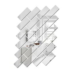 Wall1ders Grey 25 Pieces Rectangle Wall Stickers For Home & Offices.-picture-36