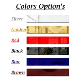 Wall1ders Silver 14 Pieces Acrylic Mirror Wall Stickers image 2