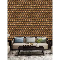 WallDaddy Brown Bans Chatai-Printed Self-Adhesive Wallpaper-picture-23