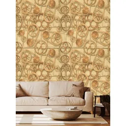 WallDaddy Brown Mechanical Printed Self-Adhesive Wallpaper-picture-22