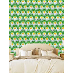 WallDaddy Green BattiFlower Printed Self Adhesive Wallpaper-picture-34