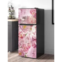 WallDaddy Pink Floral-Printed Refrigerator Sticker-picture-22
