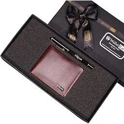 walletkart Personalized Handcrafted Genuine Leather Name Men's Wallet and Pen | Best Gift Combo for Boyfriend Husband Father and Son (Brown)-picture-45