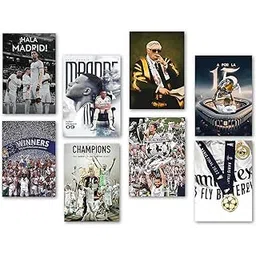 Wallgasm Real Madrid Set of 8 Posters, 8x12 inch (A4 Size) 300 GSM | Football | Los Blancos | Sports Wall Art for Bedroom, Living Room-picture-31
