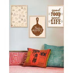 WALLLANE 3 Piece Framed Abstract Theme Home Decor Wall Art image 1