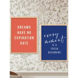 WALLLANE Brown 2 Piece Wood Abstract Wall Paintings-picture-24