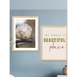 WALLLANE Brown 2 Piece Wood Wall Paintings-picture-13