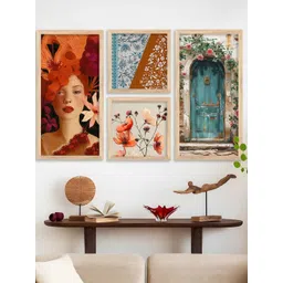 WALLLANE Brown Wood Abstract Wall Paintings-picture-15