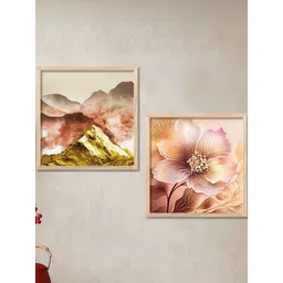 WALLLANE Floral Wooden Wall Art Wall Painting-picture-11