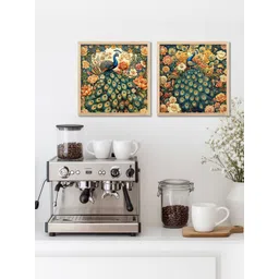 WALLLANE Set of 2 Floral & Botanical Wood Wall Art image 3