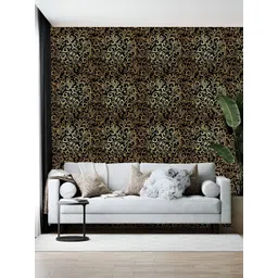 Wallpics Black & Beige Abstract Printed Self-Adhesive Wallpaper-picture-37