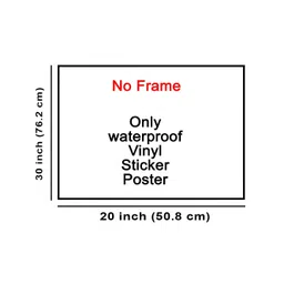 Wallpics Black Printed Waterproof Poster image 2