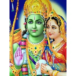 Wallpics Green & Red Paper Painting Wall Art-picture-22