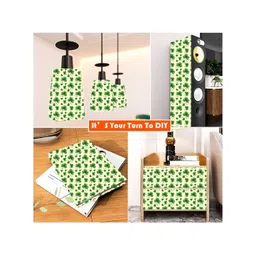 Wallpics Green & White Floral Printed Wallpaper image 3