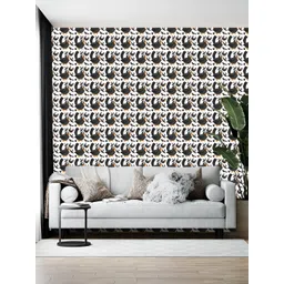 Wallpics White & Black Birds Printed Self Adhesive Wallpaper-picture-33