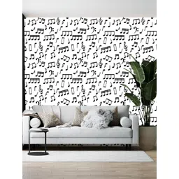 Wallpics White & Black Printed Self Adhesive Wall Sticker-picture-27