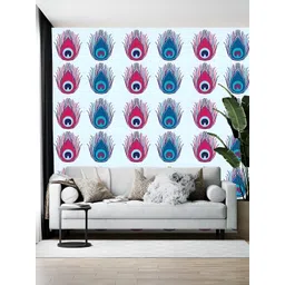 Wallpics White & Pink Printed Self-Adhesive Wallpaper-picture-21