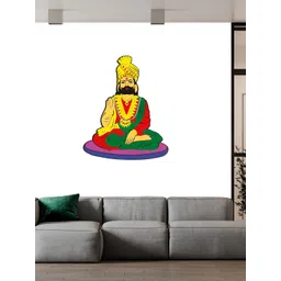 Wallpics White & Yellow Religious Printed Waterproof Self-Adhesive Wall Sticker-picture-19