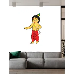 Wallpics White & Yellow Religious Printed Waterproof Wall Sticker-picture-23